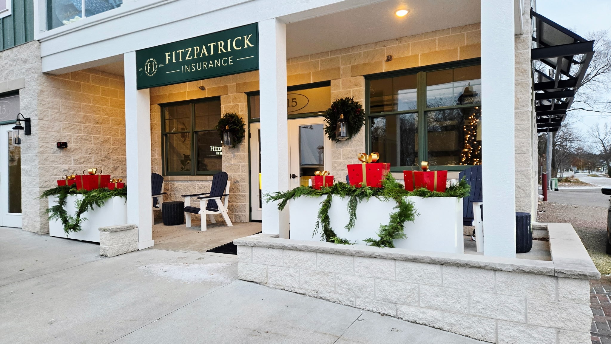Fitzpatrick Insurance Entrance Winter